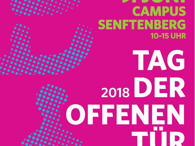 Plakat zum Tag der offenen Tür am 9. Juni 2018.