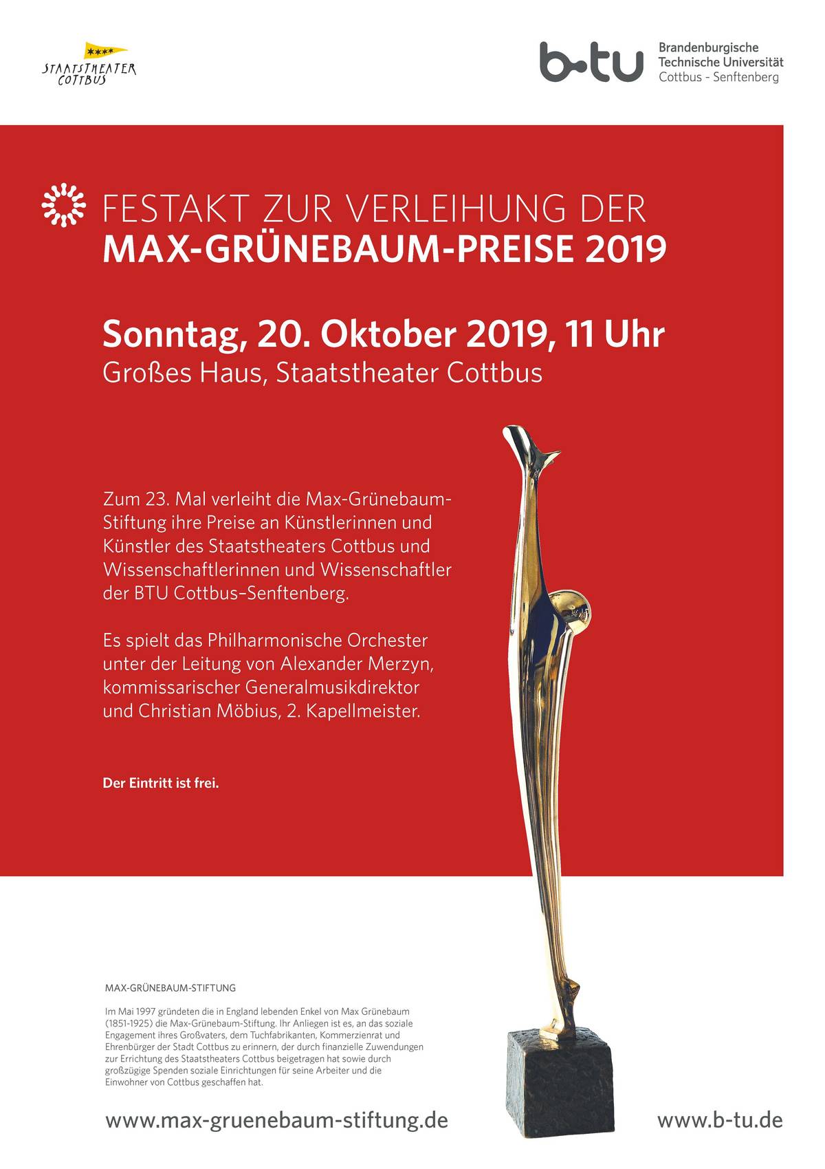 Verleihung Der Max Grunebaum Preise 2019 Fakultat 6 Btu