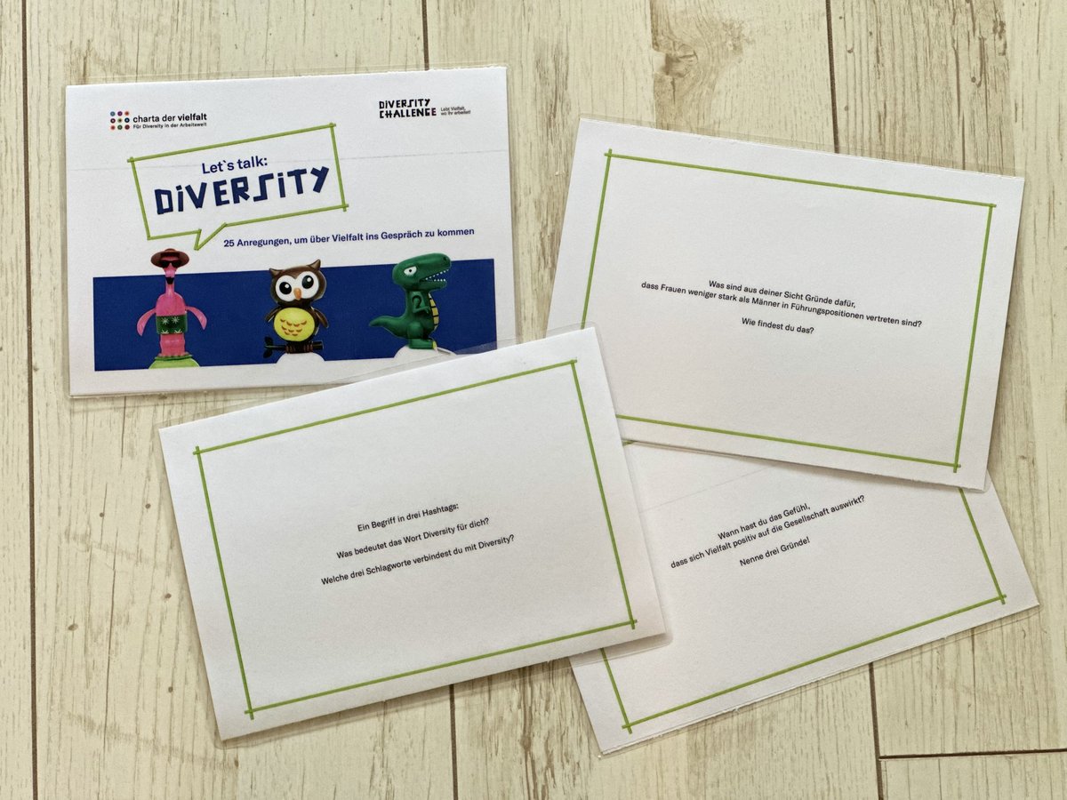 Das Foto zeigt das Kartenset "Let's talk: Diversity".