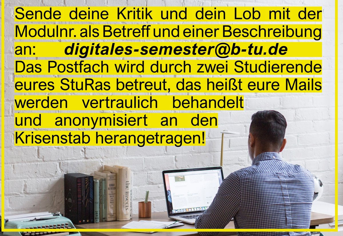 Banner zur Meldung der Studierenden