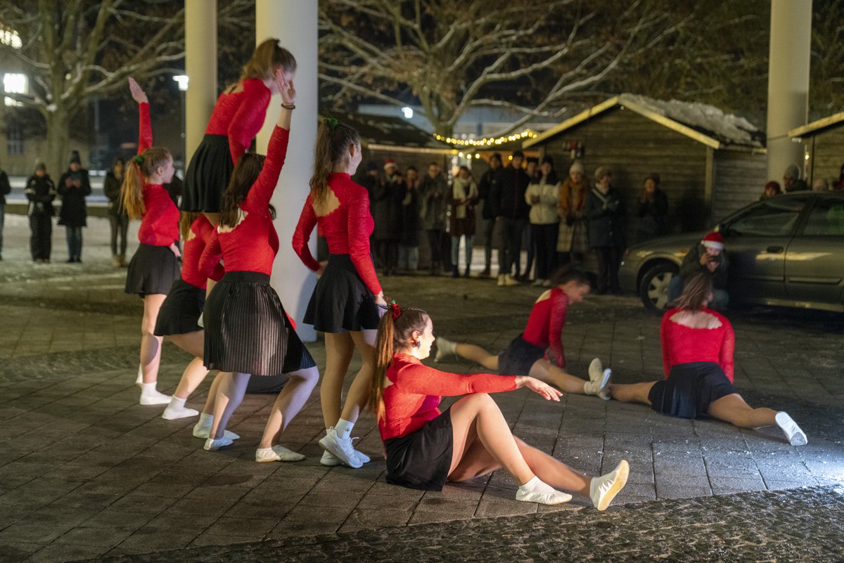 Dance performance by students