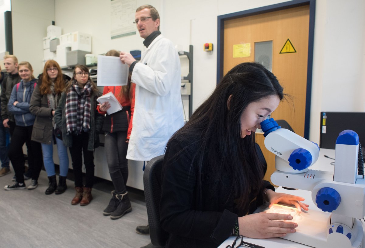 Laborführung duchr die Chemie.