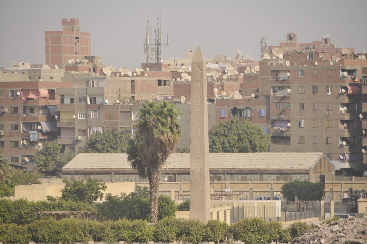 Der Obelisk Sesostris´ I. im Sonnentempel von Matariya/Heliopolis, um 1950 v. Chr. (Foto: Ägyptisches Museum Universität Leipzig, Dietrich Raue)