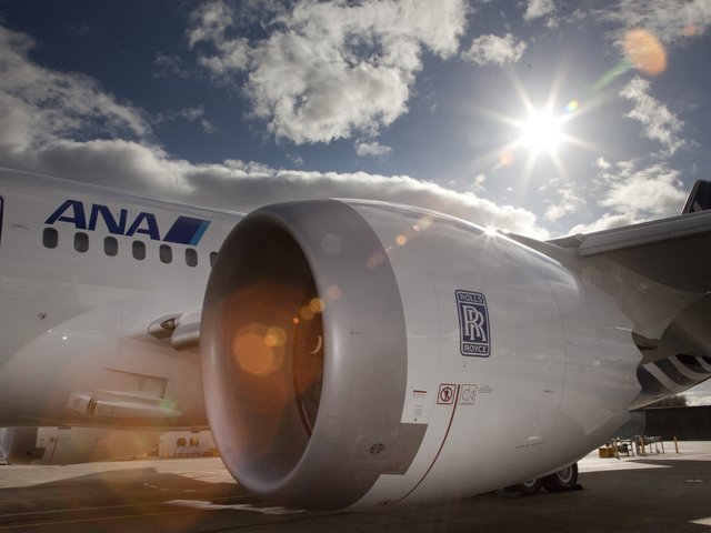 Flugzeug mit einem Triebwerk