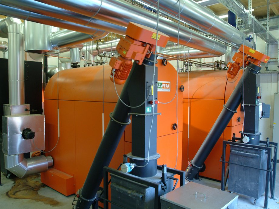 BTU heating system/geothermal heat pump for district heating