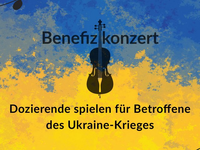 Plakat zum Benefizkonzert. Quelle: Studiengang Instrumental- und Gesangspädagogik, Johannes Breuß