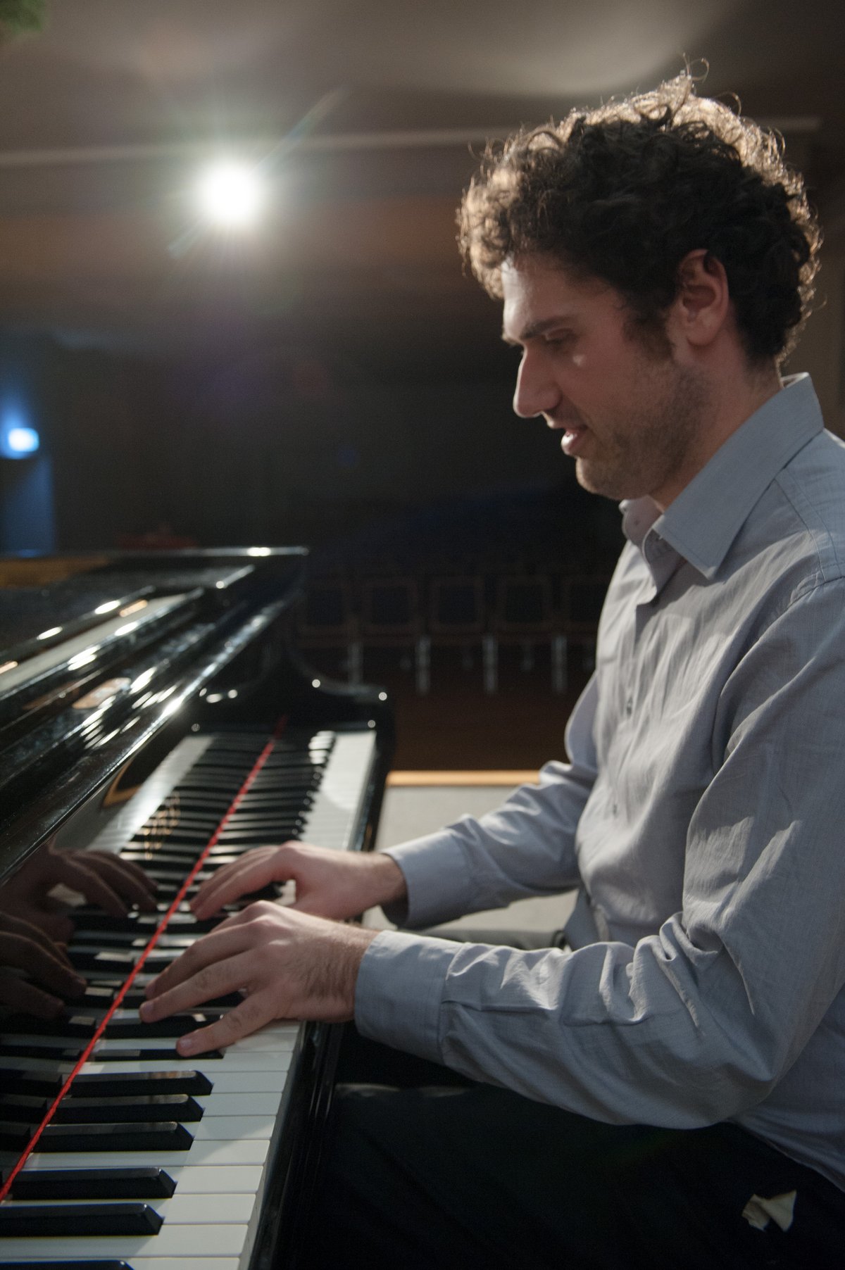 Student at the piano