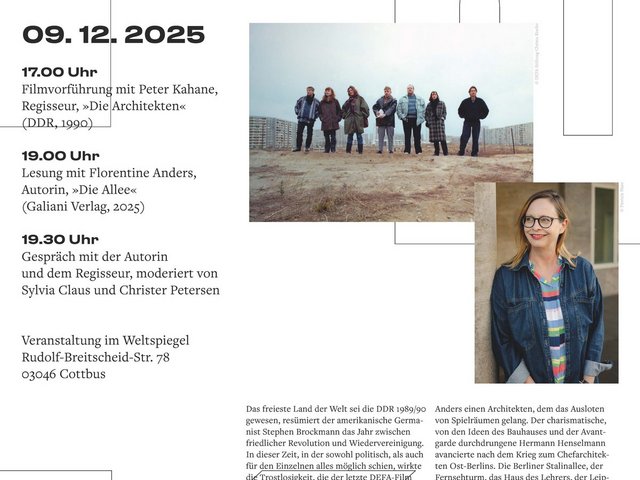 Plakat zur Veranstaltung