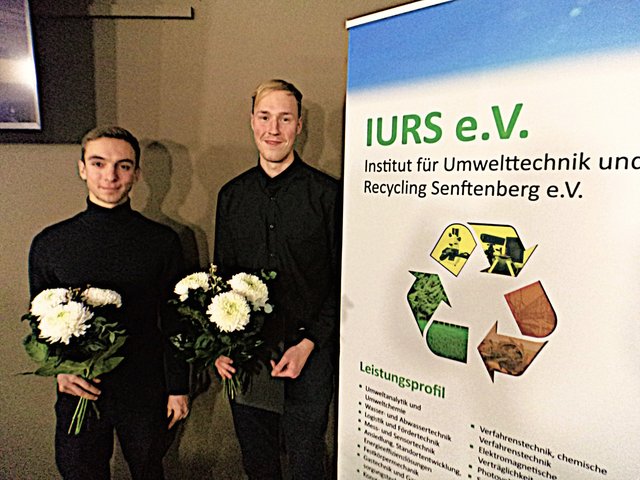 The 2023 Heinz Ludwig Horney Award winners Philip Kesler (left) and Johann Malte Hübner.