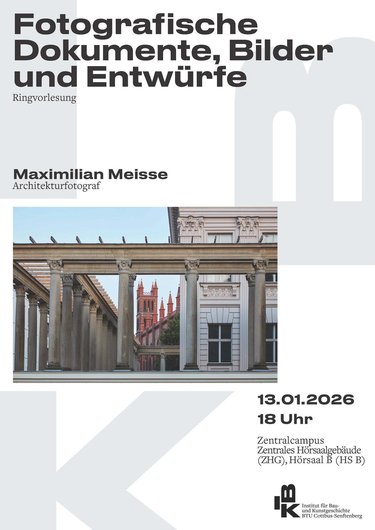 Plakat für Veranstaltung zur Ringvorlesung