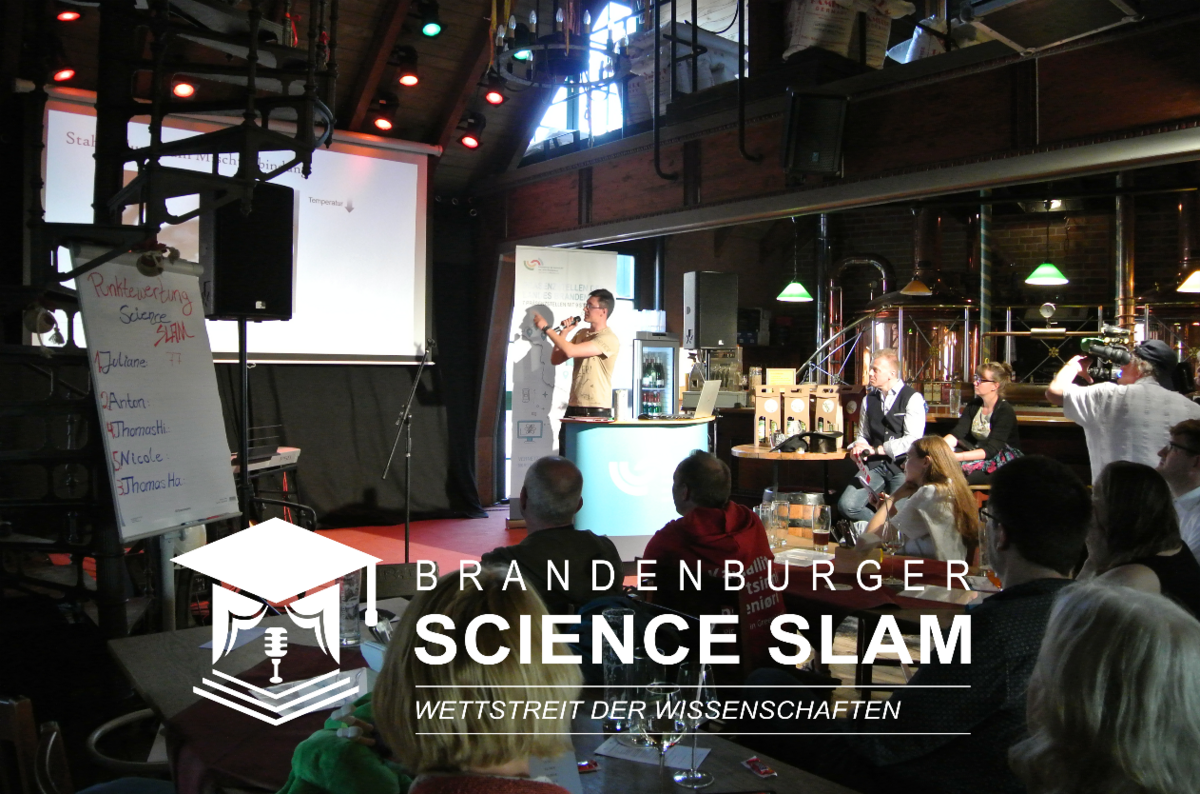 Banner for the 2nd Brandenburg Science Slam