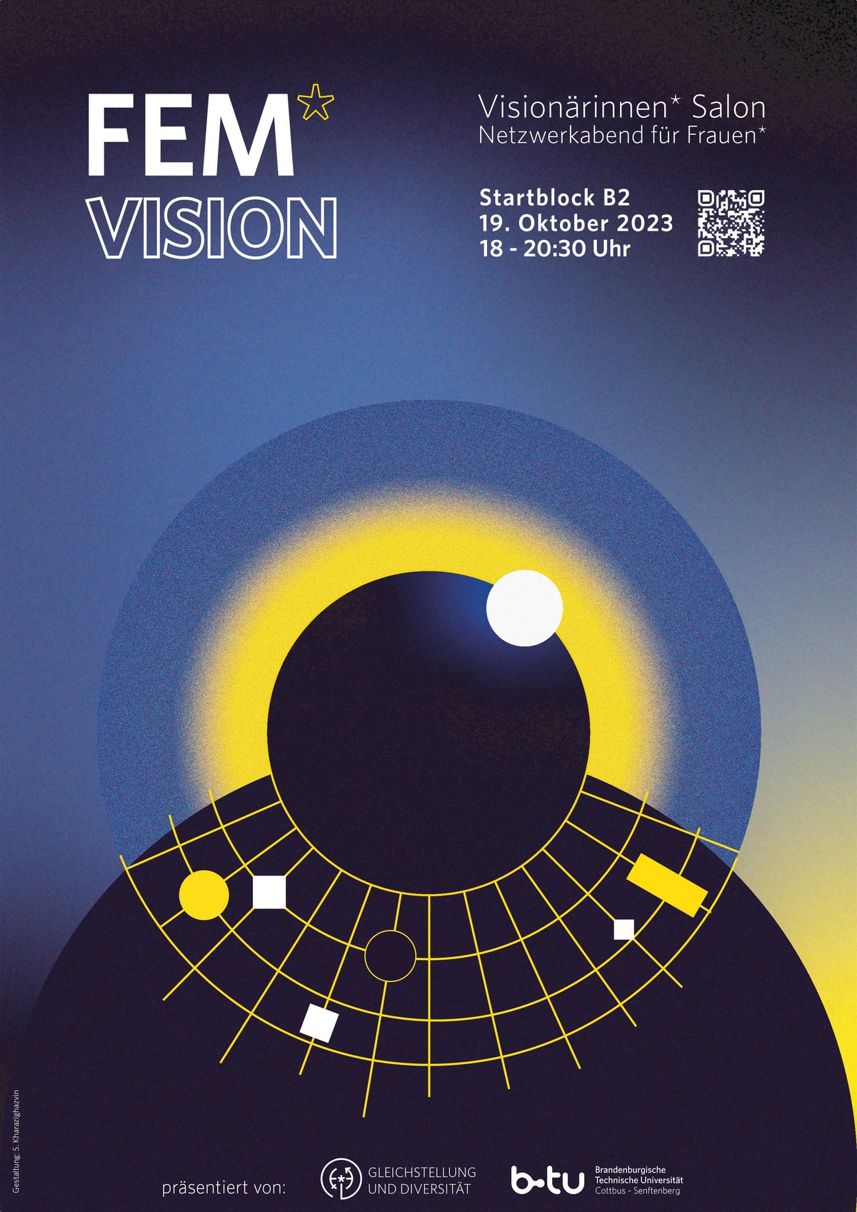 Poster FEM*Vision - 1. Visionärinnen Salon