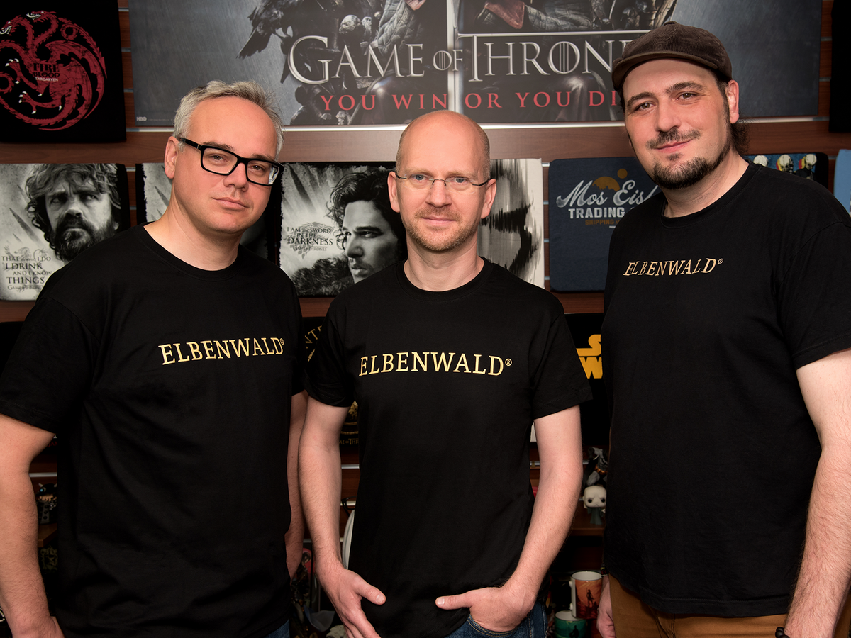 Alexander Lapeta, Dirk Wiedenhaupt und Jens Geppert sind die Gründer der Firma 'Elbenwald'. (Foto: Elbenwald)