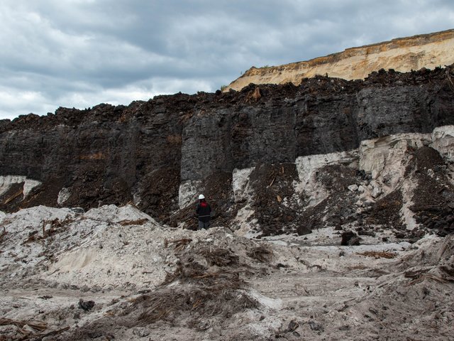A view into an opencast mine