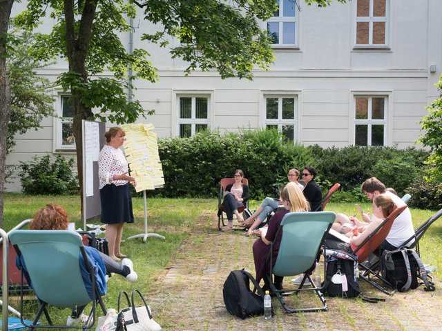 Open-Air Vorlesung der Pflegewissenschaften