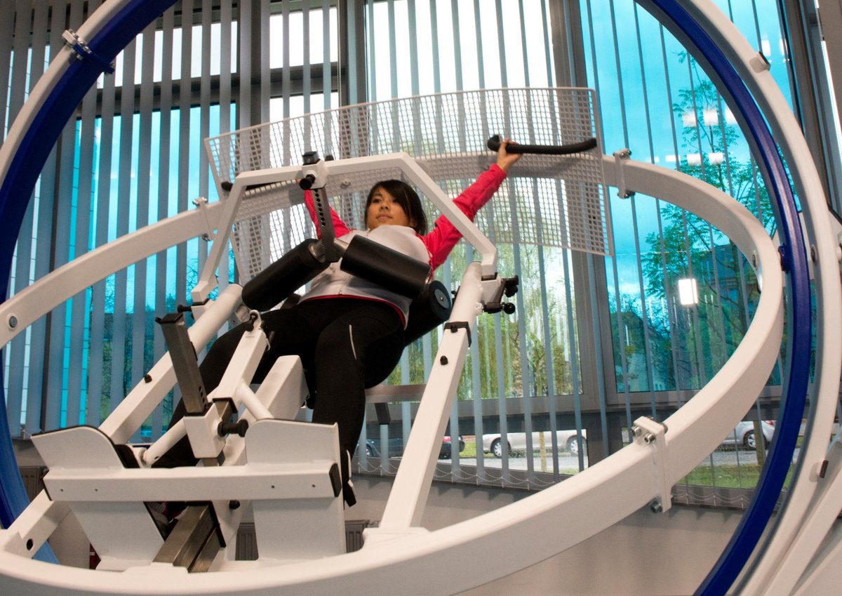 Studentin im Spacecurl 