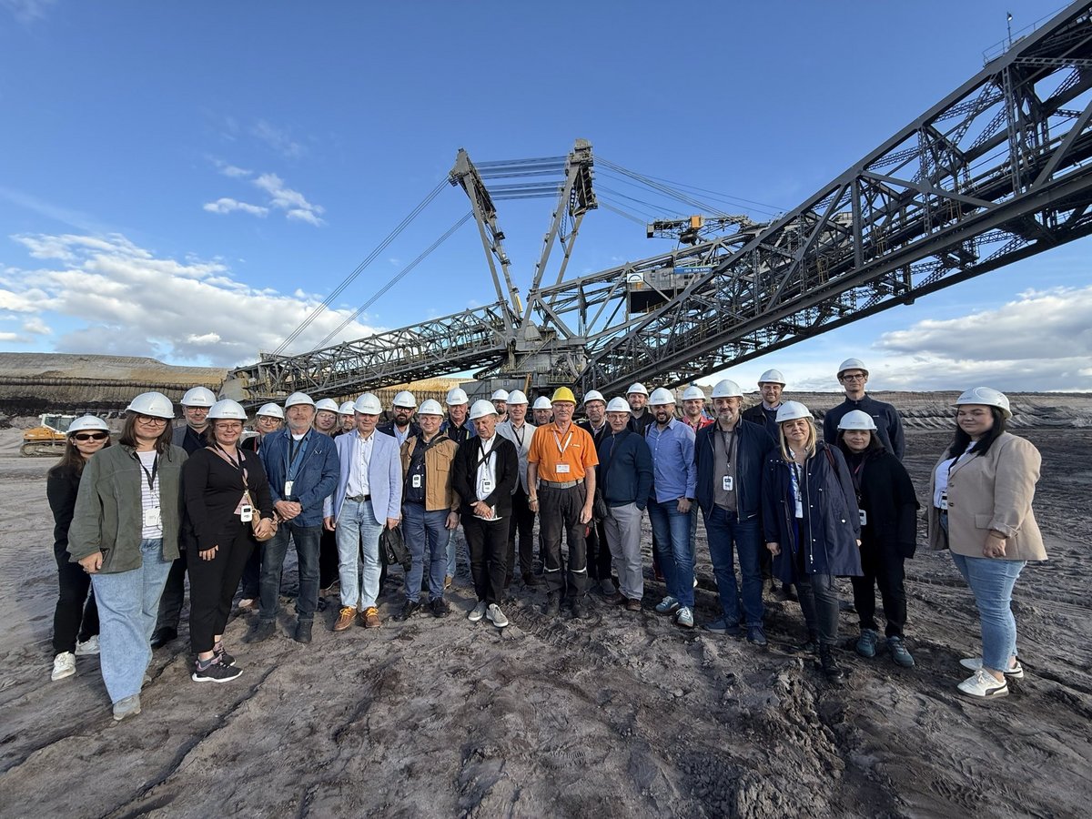 Gruppenfoto im Tagebau