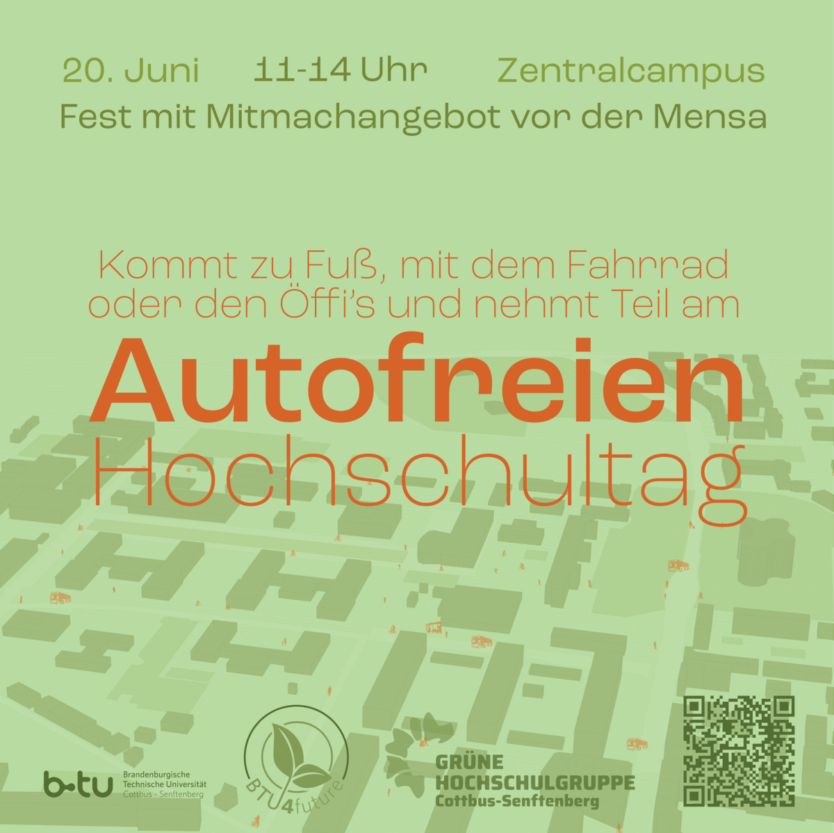 Plakat Autofreier Hochschultag