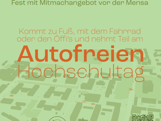 Plakat Autofreier Hochschultag