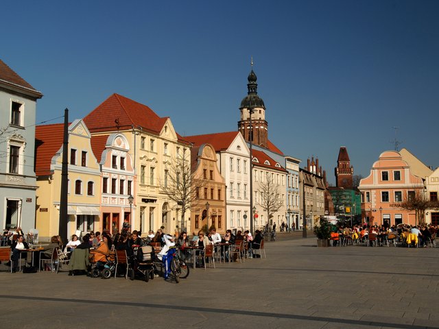 Der Altmarkt in Cottbus