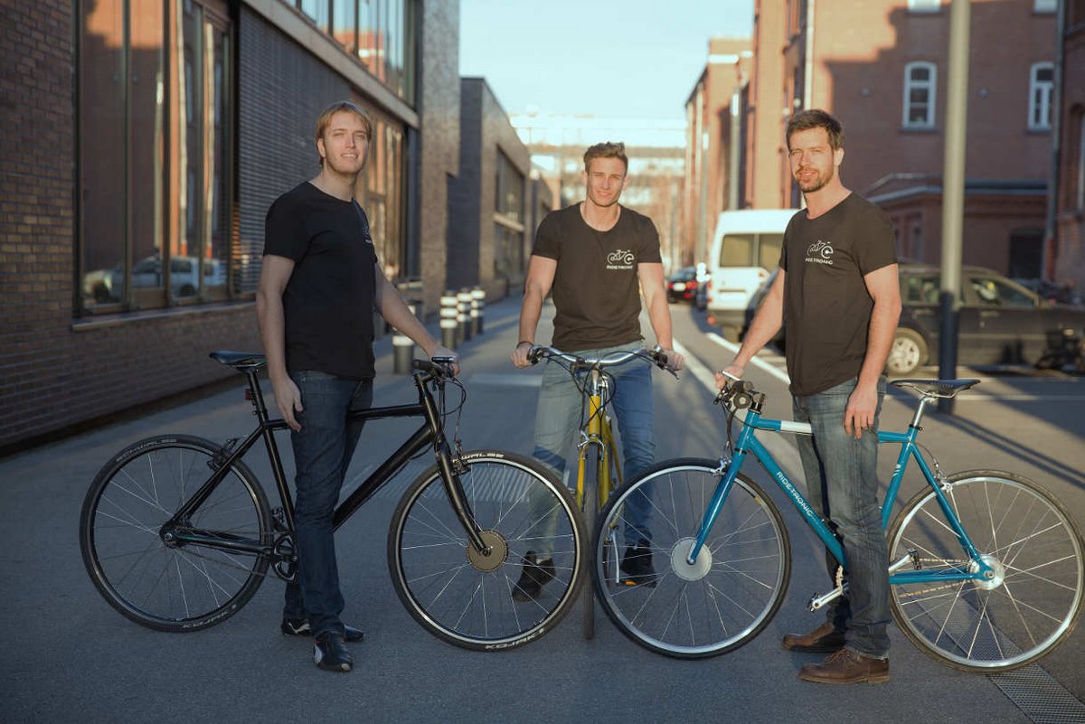 Ridetronic Gründer Paul Klarhöfer, Maximilian Gassner und Thomas Janowski (v. l.)