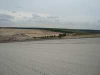 Landscape that seems to be naked sand Landscape that seems to be naked sand
