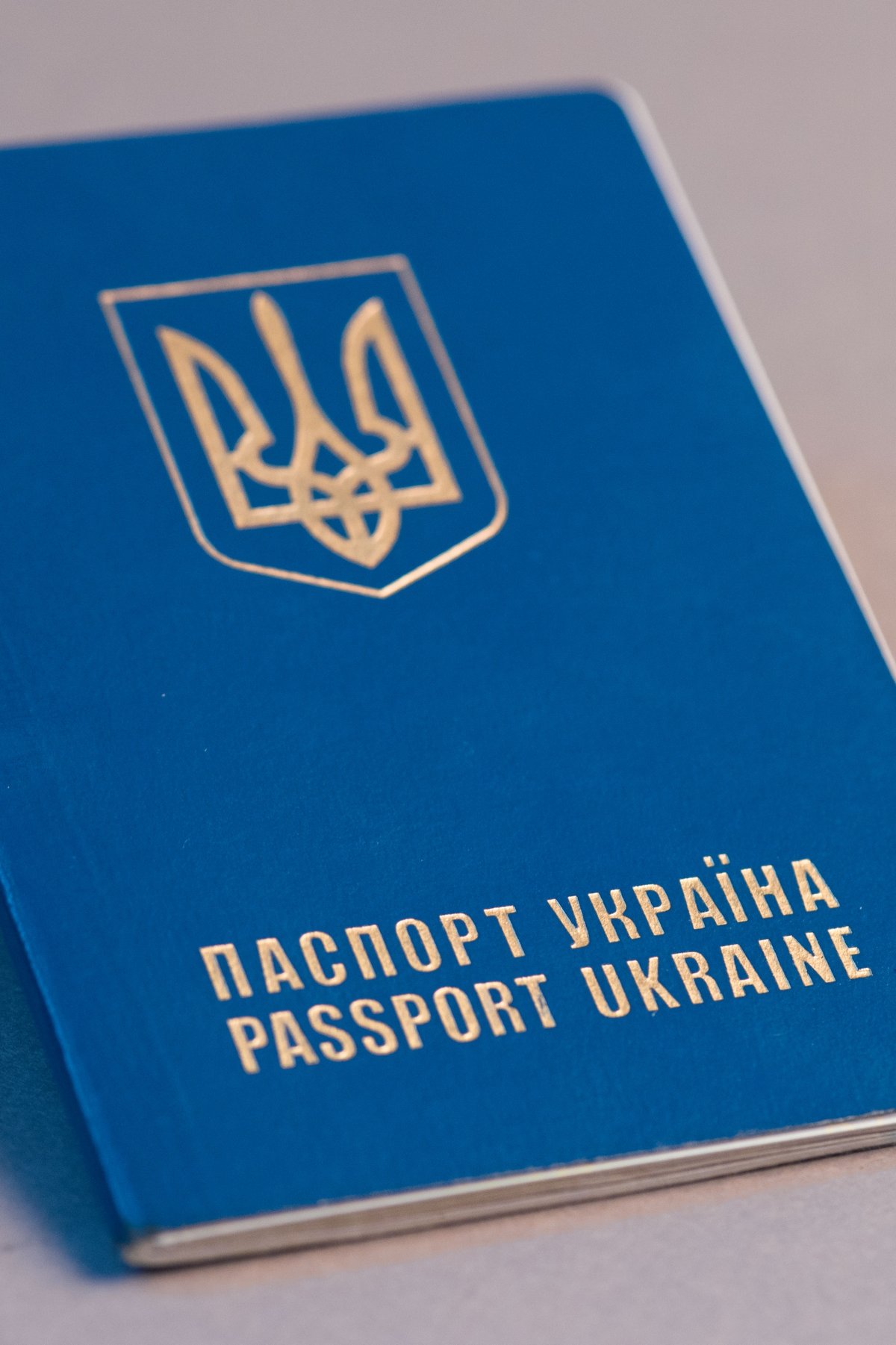 Ukrainian passport.