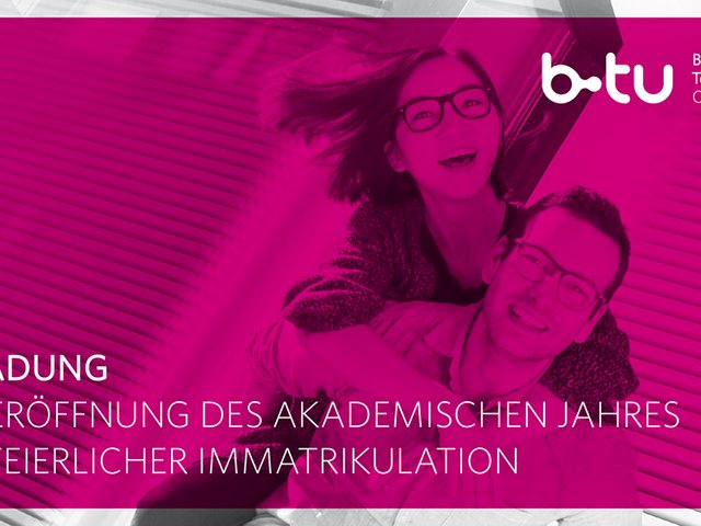 Einladungskarte zur feierlichen Immatrikulation