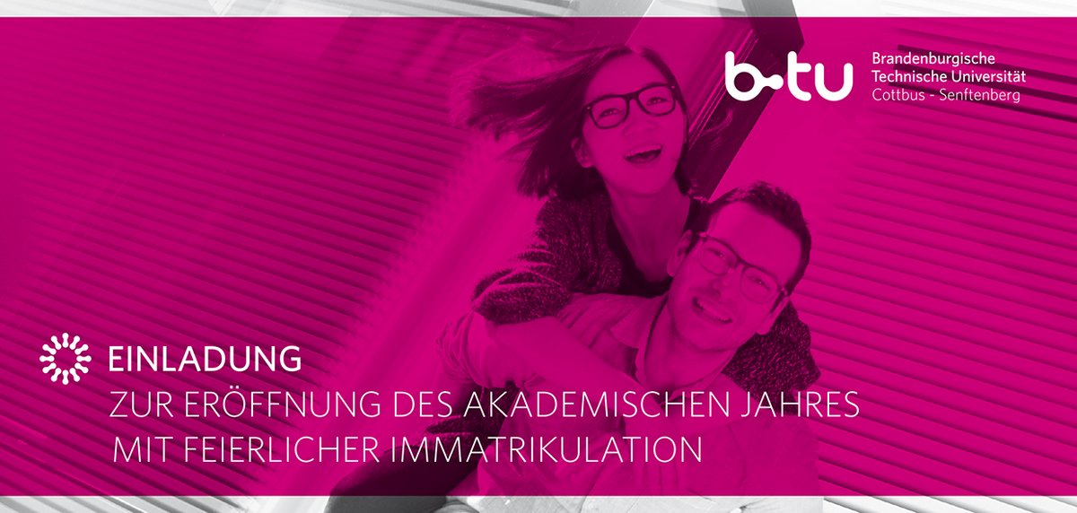 Einladungskarte zur feierlichen Immatrikulation