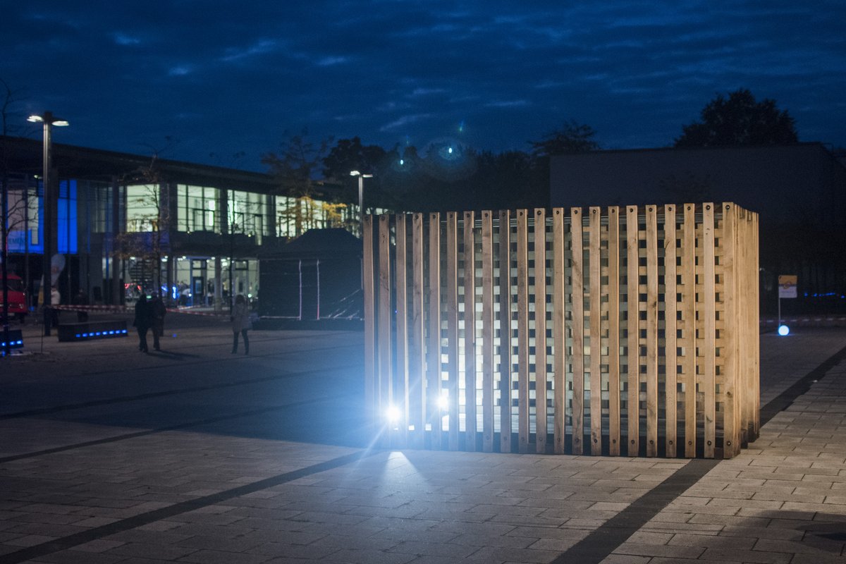 Das Kunstwerk von Jo Achermann auf dem Zentralcampus Cottbus