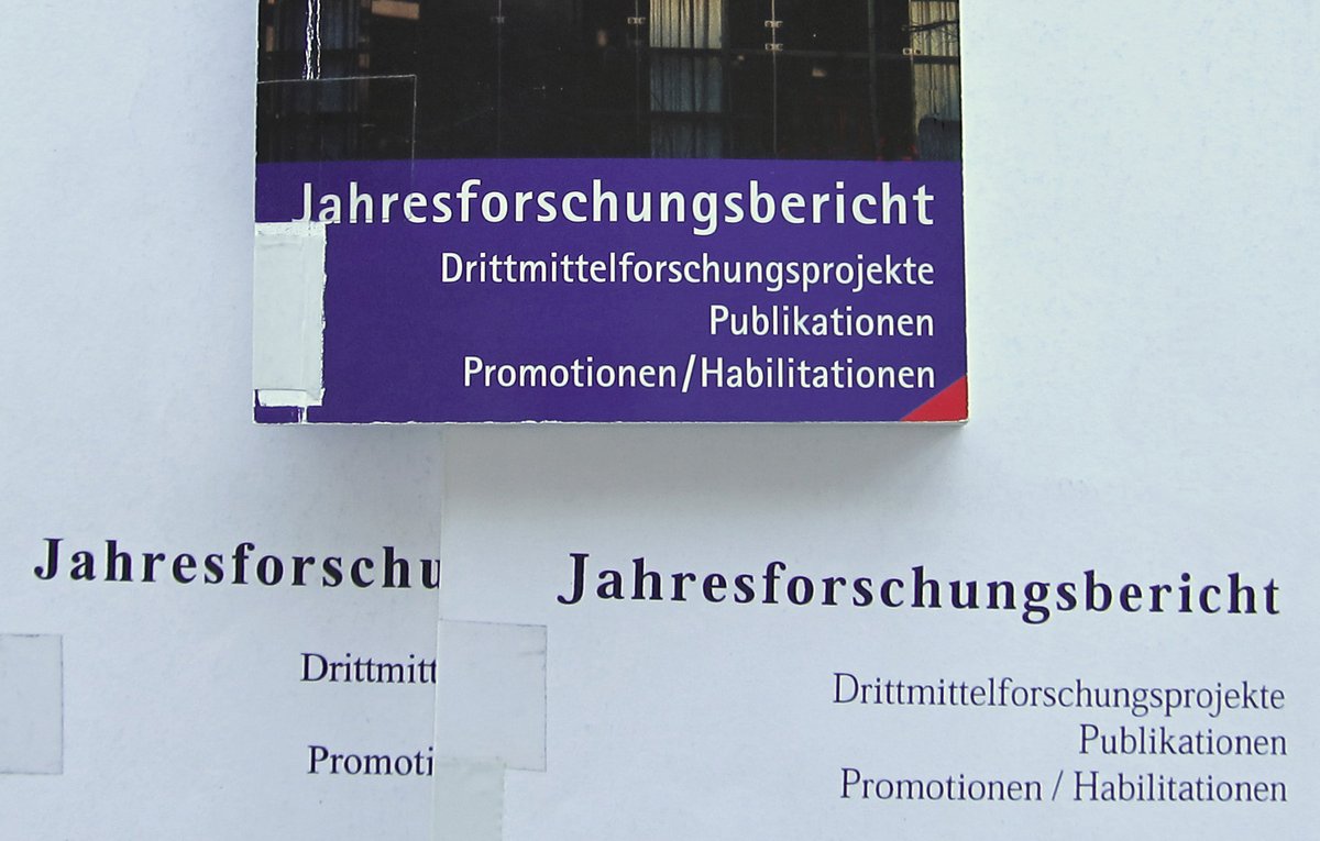 Jahresforschungsbericht (Foto: Bibliothek)