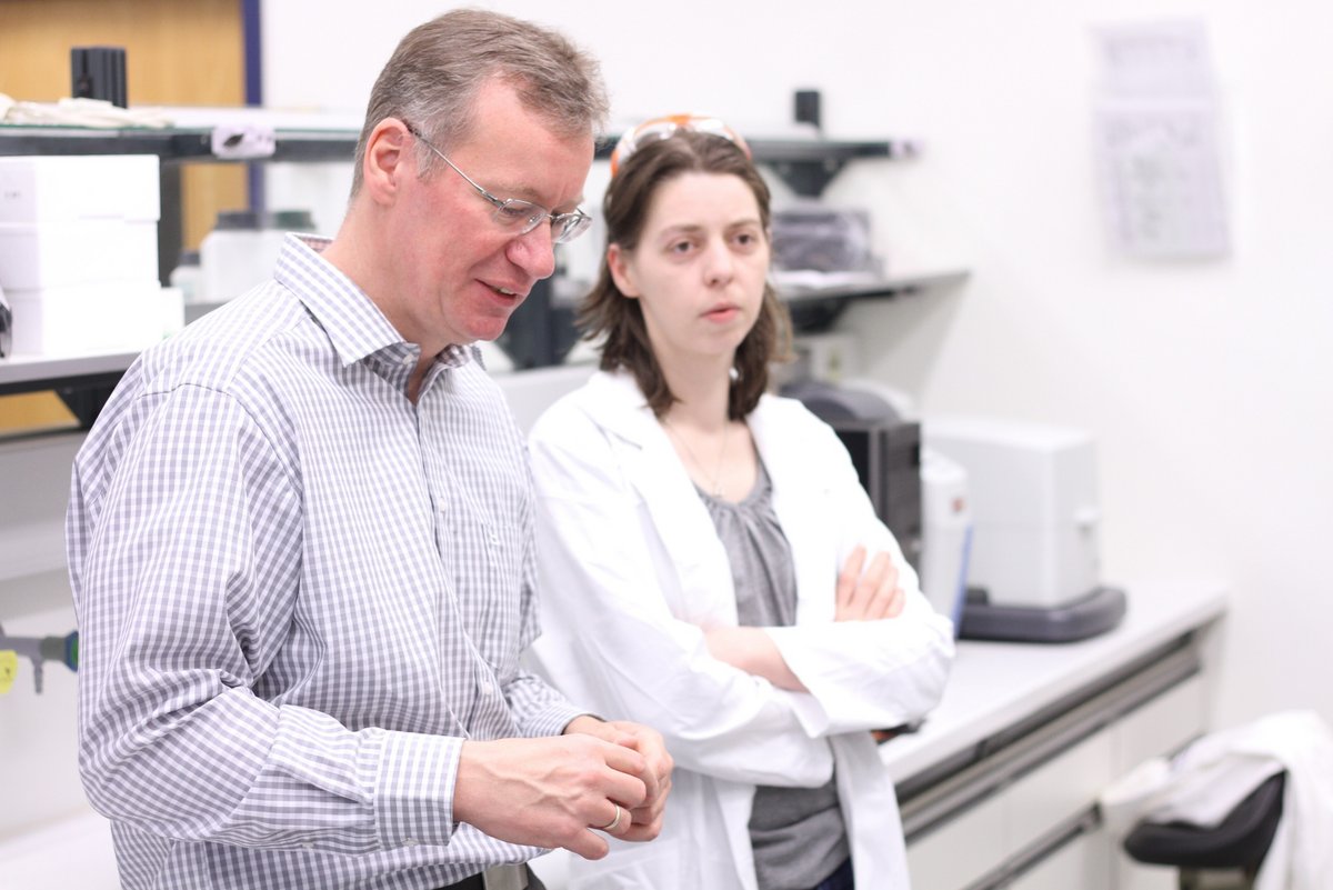 Prof. Dr. Jörg Acker und Anja Rietig.