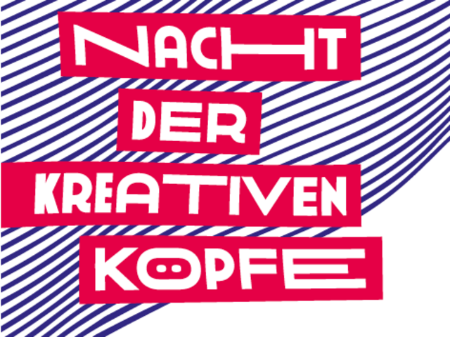 Schriftzug "Nacht der kreativen Köpfe"