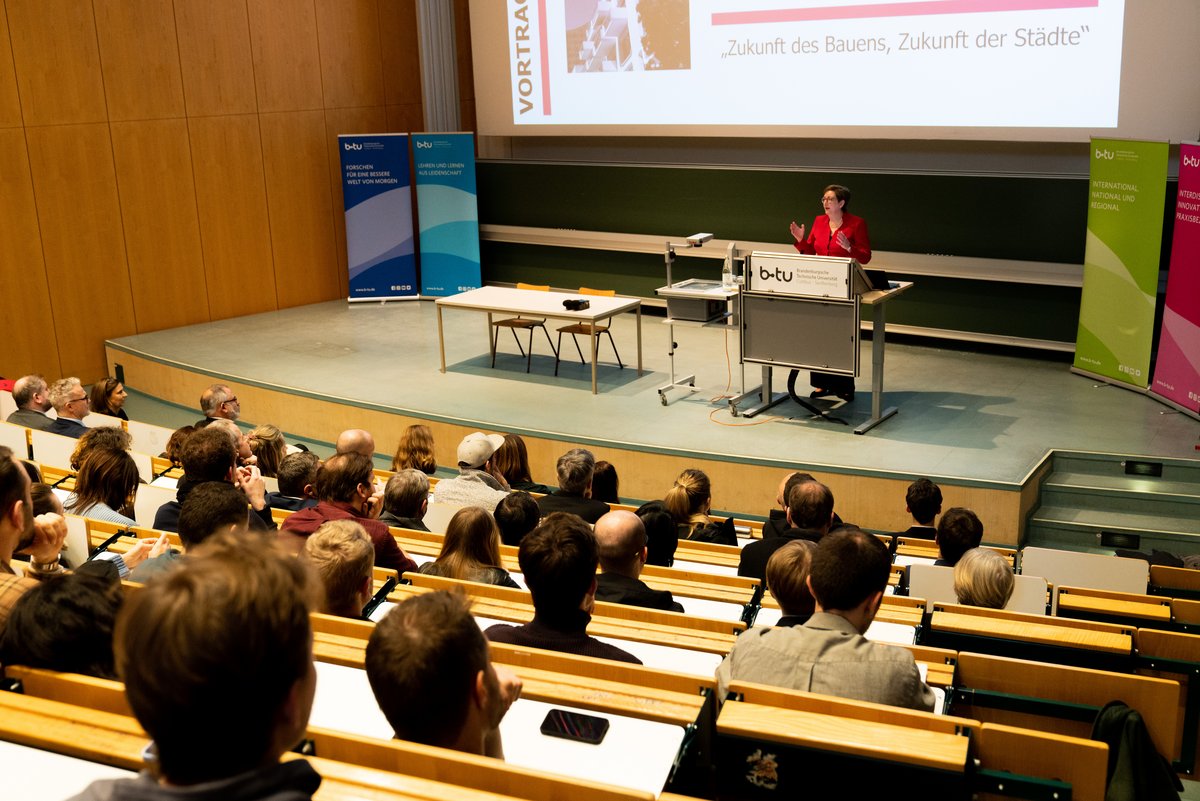 View into the lecture hall