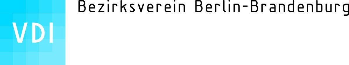 Logo des VDI mit der nebenstehenden Beschriftung Bezirksverein Berlin-Brandenburg