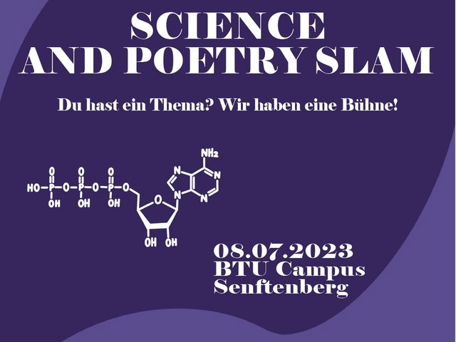 Banner zum Science- und Poetry-Slam