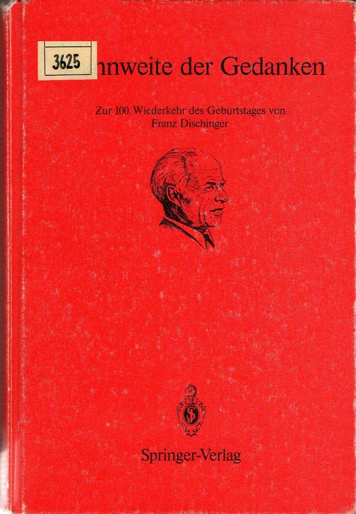 Franz Anton Dischinger Buchcover Quelle: SPECHT 1987