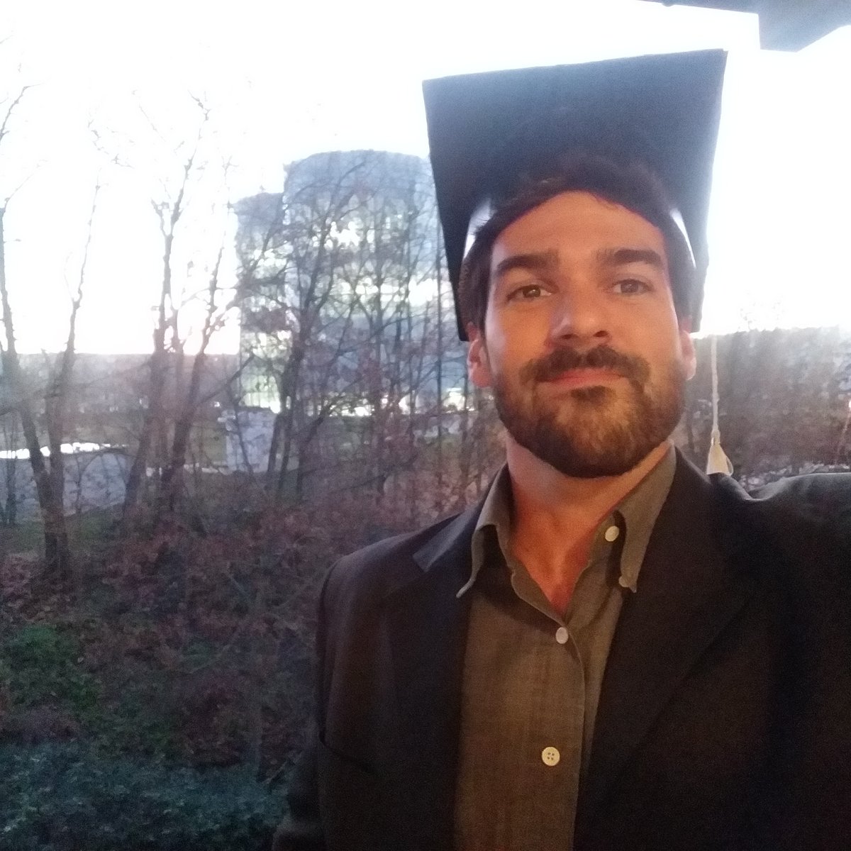 Gabriel Meletti mit Dokturhut