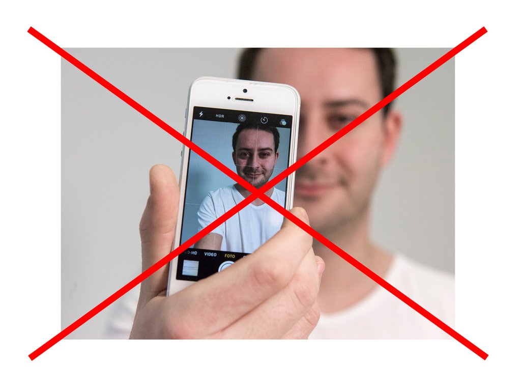 Bewerbungsfoto Selfie