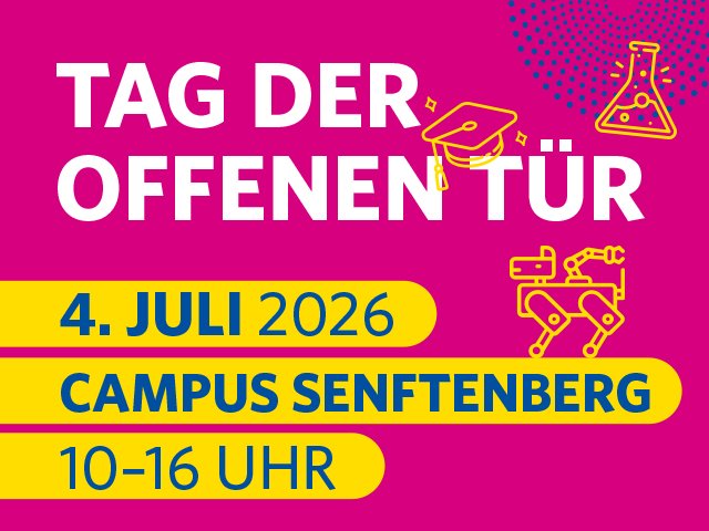 Banner zum Tag der offenen Tür.