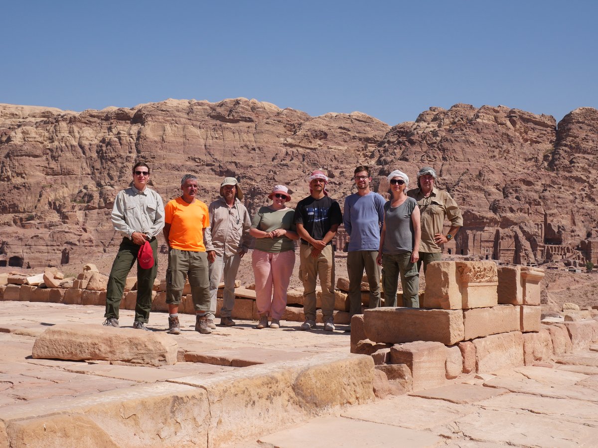 Das Forscherteam in Petra, Jordanien