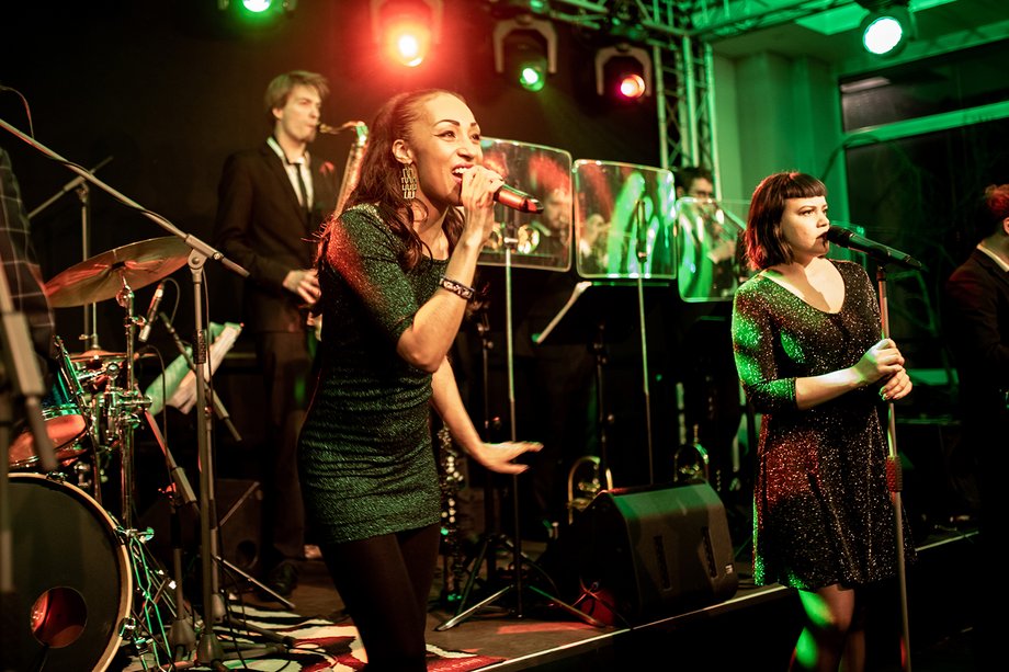 The BTU Ball in January 2019 The live band "Toni Gutewort and his Dance Orchestra"