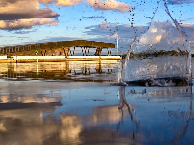 Die Seebrücke am Senftenberger Stadthafen. Foto: Sandra Eberhardt