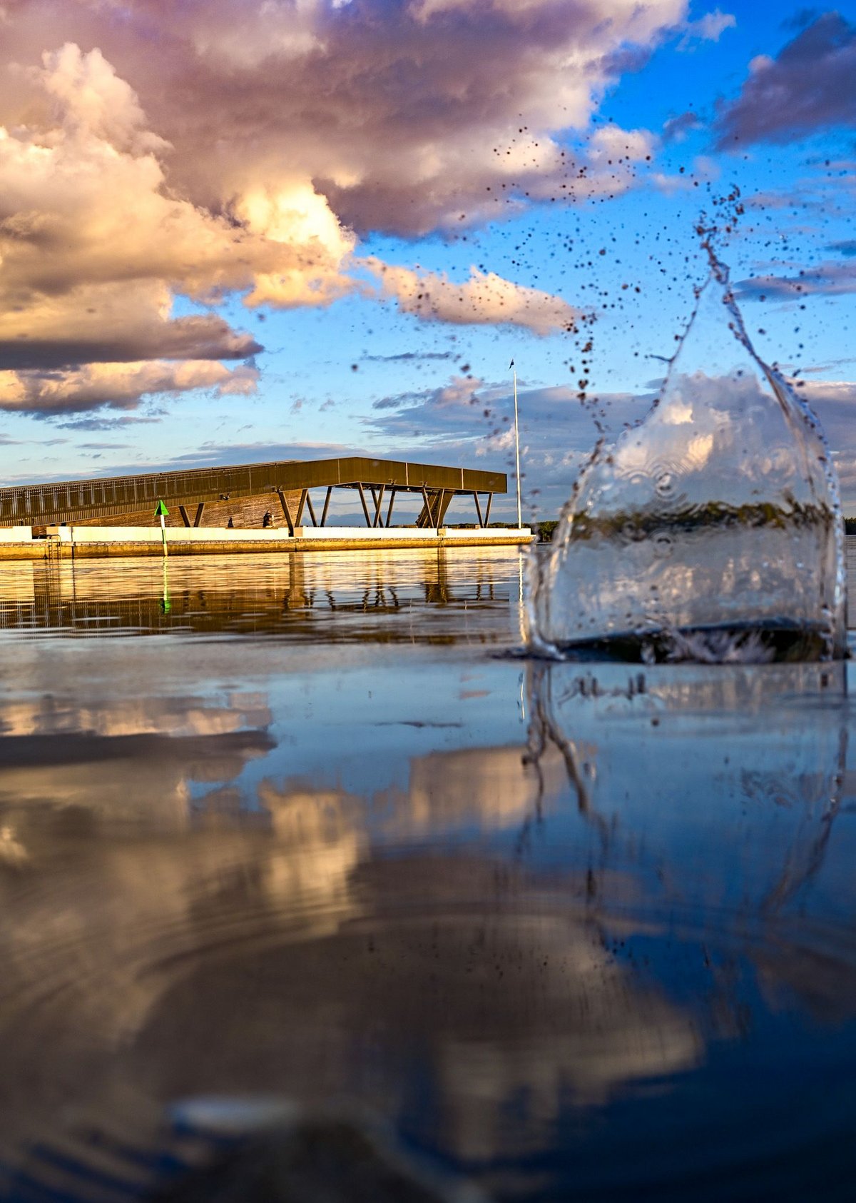 The pier at Senftenberg's city harbor. Photo: Sandra Eberhardt