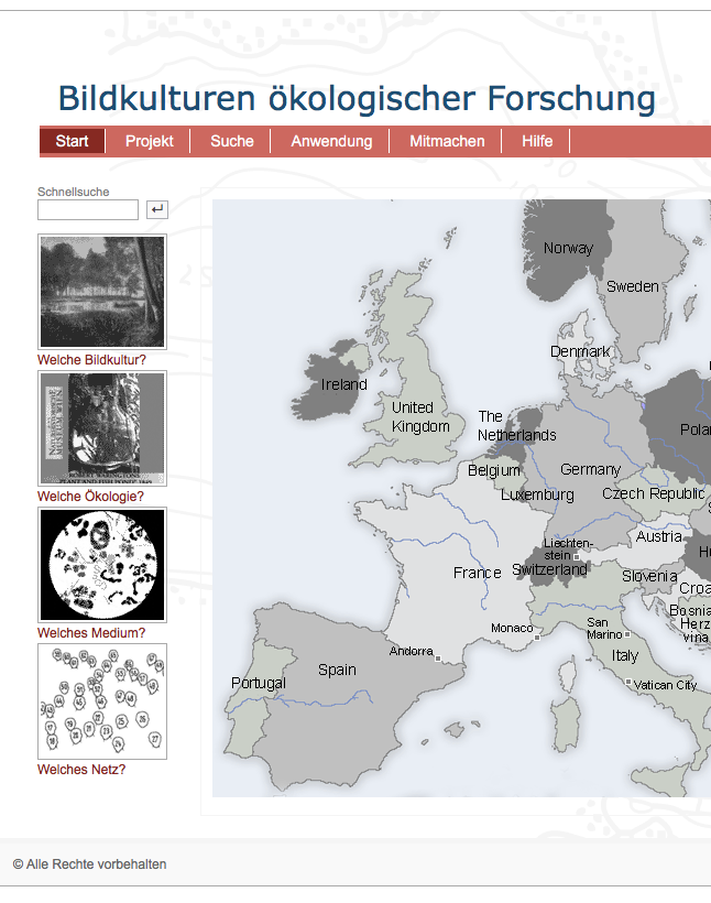 Website: Bildkulturen ökologischer Forschung