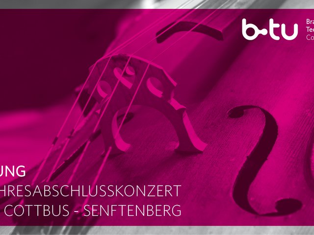 Einladungskarte zum Jahresabschlusskonzert