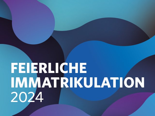 Banner Feierliche Immatrikulation