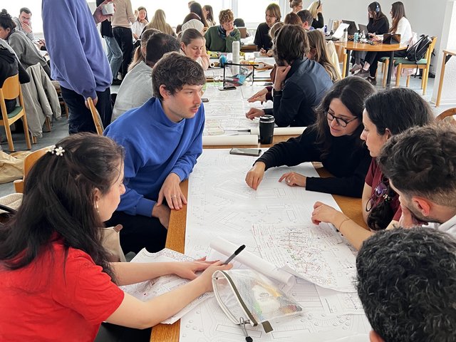 Students during the workshop