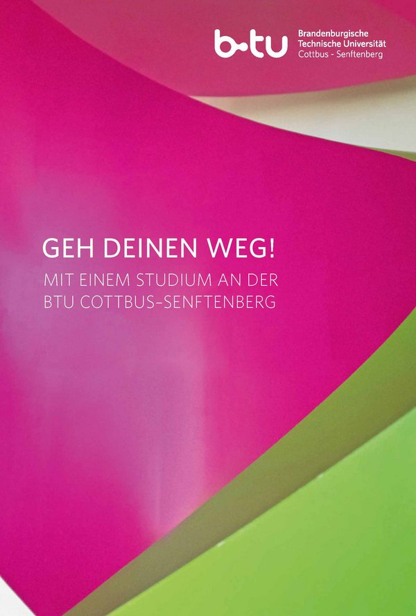 Cover des Infohefts Studieren an der BTU