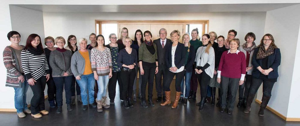 gemeinsames Foto aller dezentralen Gleichstellungsbeauftragten, der Fachbereiche und Organisationseinheiten der BTU